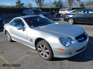 2003 Mercedes-Benz SL-Class with VIN WDBSK75F33F042414, listed as a IAAI auction lot 41260298 with 46,125 mi miles. Bid and sale history available at carsss.com. Image 1.