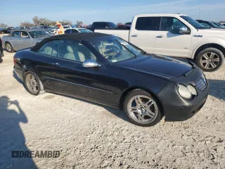 2005 Mercedes-Benz CLK 320 with VIN WDBTK65J55F148952, listed as a Copart auction lot 77080854 with Not Provided miles and Salvage Title. Bid and sale history available at DreamBid. Image 4.