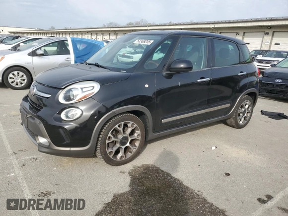 2014 FIAT 500L Trekking z VIN ZFBCFADH5EZ005847, wystawiony jako Copart lot #53369205 z przebiegiem 82 148 mil mil oraz Szkoda całkowita • Salvage title. Historia ofert i sprzedaży dostępna na DreamBid. Obrazek 1.