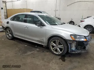 2013 Volkswagen Passat SEL Premium with VIN 1VWCM7A34DC081699, listed as a Copart auction lot 46140225 with 157,853 mi miles and Salvage Title. Bid and sale history available at carsss.com. Image 4.
