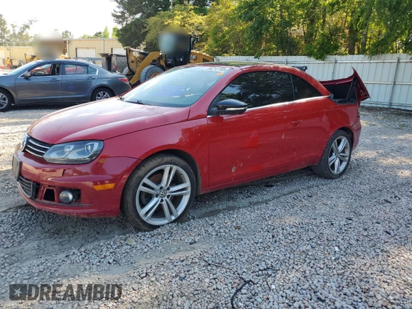 2014 Volkswagen Eos Sport z VIN WVWBW8AH9EV002933, wystawiony jako Copart lot #56212705 z przebiegiem 142 117 mil mil oraz Szkoda całkowita • Salvage title. Historia ofert i sprzedaży dostępna na DreamBid. Obrazek 1.