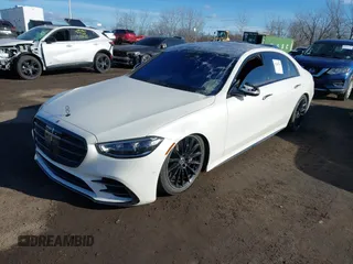 2023 Mercedes-Benz S-Class S 500 with VIN W1K6G6DB1PA218334, listed as a IAAI auction lot 41449745 with 11,726 mi miles. Bid and sale history available at carsss.com. Image 20.