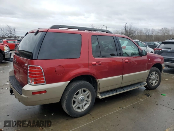 2005 Mercury Mountaineer Convenience z VIN 4M2ZU86K55ZJ27262, wystawiony jako Copart lot #86528214 z przebiegiem 122 785 mil mil oraz Szkody całkowita. Historia ofert i sprzedaży dostępna na DreamBid. Obrazek 3.