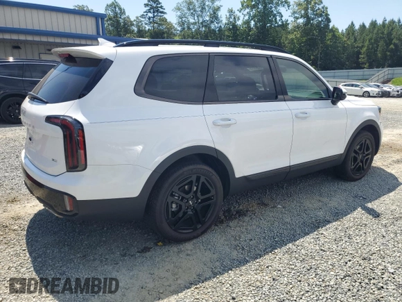 2024 Kia Telluride SX X-Line with VIN 5XYP5DGC6RG554710, listed as a Copart auction lot 63592275 with 11,513 mi miles and Salvage title. Bid and sale history available at DreamBid. Image 3.