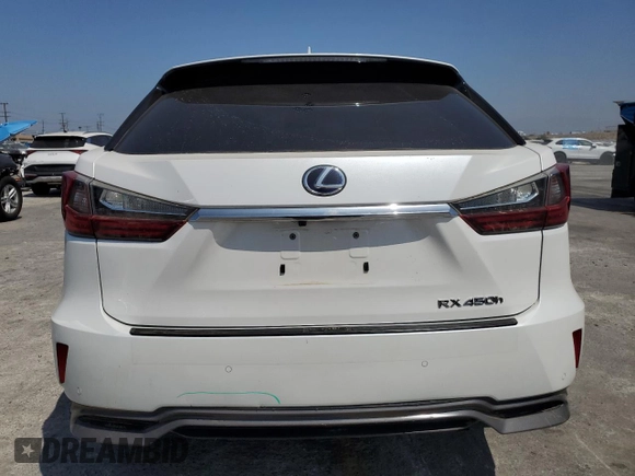 2019 Lexus RX 450h with VIN 2T2BGMCA0KC041135, listed as a Copart auction lot 58092455 with 97,599 mi miles and Salvage title. Bid and sale history available at DreamBid. Image 6.