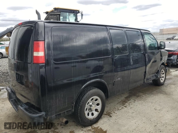 2013 Chevrolet Express Cargo with VIN 1GCSGAFX0D1161799, listed as a Copart auction lot 53079035 with 190,408 mi miles and Salvage Title. Bid and sale history available at DreamBid. Image 3.