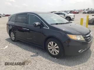 2014 Honda Odyssey EX-L with VIN 5FNRL5H6XEB072305, listed as a Copart auction lot 58487545 with 152,933 mi miles and Salvage title. Bid and sale history available at DreamBid. Image 4.