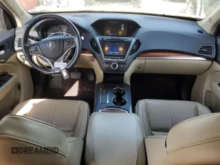 2017 Acura MDX w/Advance Pkg with VIN 5FRYD4H89HB015021, listed as a Copart auction lot 88557355 with 124,771 mi miles and Salvage Title. Bid and sale history available at carsss.com. Image 8.