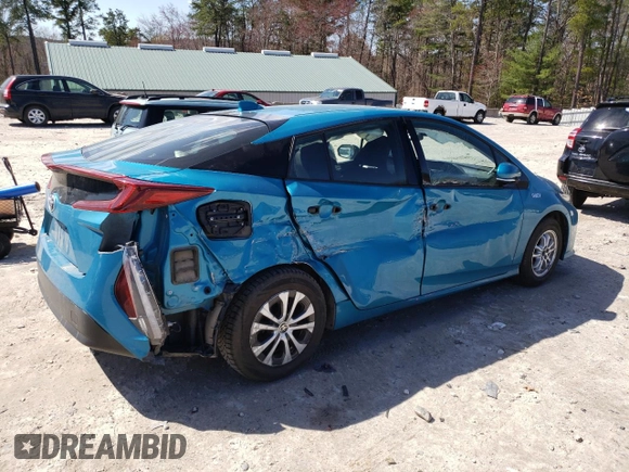 2020 Toyota Prius LE with VIN JTDKARFP9L3146348, listed as a Copart auction lot 52568685 with 41,105 mi miles and Salvage Title. Bid and sale history available at DreamBid. Image 3.
