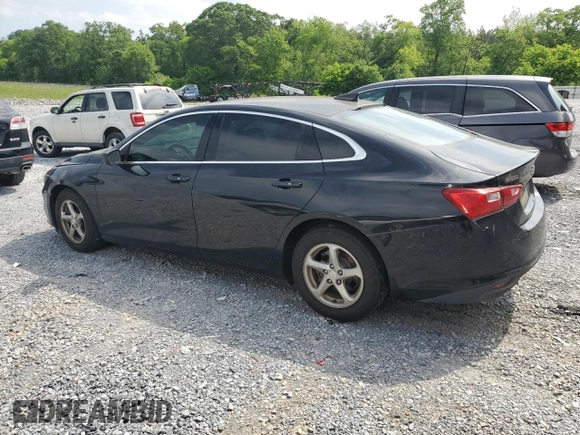 2017 Chevrolet Malibu LS with VIN 1G1ZB5ST4HF143914, listed as a Copart auction lot 54863905 with 105,105 mi miles and Salvage Title. Bid and sale history available at DreamBid. Image 2.