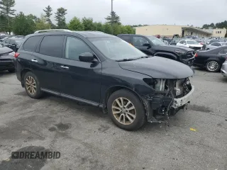 2016 Nissan Pathfinder SV with VIN 5N1AR2MM9GC645513, listed as a Copart auction lot 59592645 with 219,926 mi miles and Salvage title. Bid and sale history available at DreamBid. Image 4.