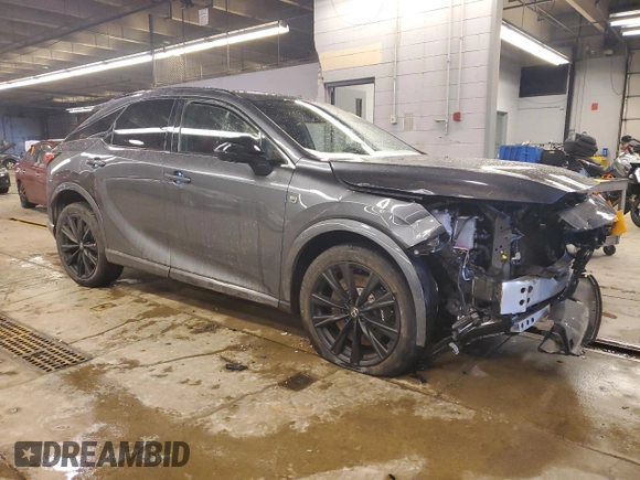 2024 Lexus RX 500h F Sport Performance z VIN 2T2BCMEA6RC012600, wystawiony jako Copart lot #88154515 z przebiegiem 1 907 mil mil oraz Szkoda całkowita • Salvage title. Historia ofert i sprzedaży dostępna na DreamBid. Obrazek 4.