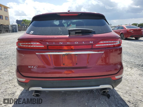 2019 Lincoln MKC Select with VIN 5LMCJ2C92KUL04158, listed as a Copart auction lot 59136185 with 15,098 mi miles and Non repairable. Bid and sale history available at DreamBid. Image 6.