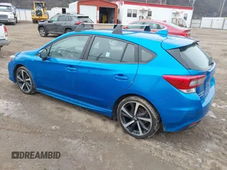 2023 Subaru Impreza Sport with VIN 4S3GTAM68P3721282, listed as a IAAI auction lot 41567014 with 39,700 mi miles. Bid and sale history available at carsss.com. Image 3.