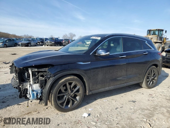 2022 Infiniti QX50 AUTOGRAPH with VIN 3PCAJ5DB4NF120984, listed as a Copart auction lot 48719285 with 30,968 mi miles and Salvage Title. Bid and sale history available at carsss.com. Image 1.