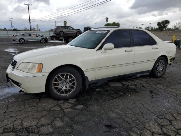 2001 Acura RL w/Navigation System with VIN JH4KA96671C001294, listed as a Copart auction lot 48045935 with 211,930 mi miles and Salvage Title. Bid and sale history available at carsss.com. Image 1.