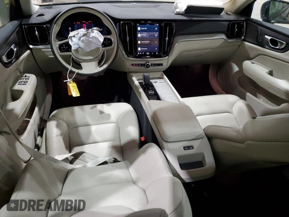 2025 Volvo S60 Plus with VIN 7JRL12GC5SG368742, listed as a Copart auction lot 57953815 with 992 mi miles and Salvage title. Bid and sale history available at DreamBid. Image 8.