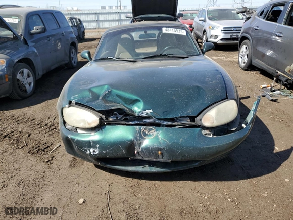 1999 Mazda MX-5 Miata with VIN JM1NB3534X0106756, listed as a Copart auction lot 48415925 with NaN miles and Salvage Title. Bid and sale history available at carsss.com. Image 5.