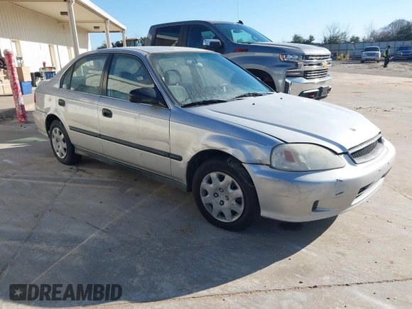 1999 Honda Civic LX with VIN 2HGEJ6678XH581295, listed as a IAAI auction lot 41550824 with 152,277 mi miles and . Bid and sale history available at DreamBid. Image 1.