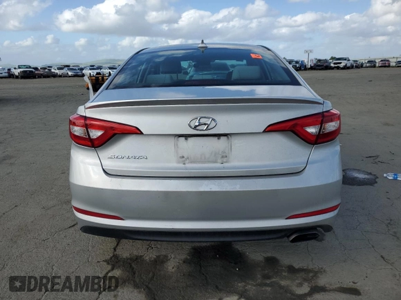 2017 Hyundai Sonata 2.4L with VIN 5NPE24AF4HH572164, listed as a Copart auction lot 50996045 with 99,418 mi miles and Salvage Title. Bid and sale history available at carsss.com. Image 6.