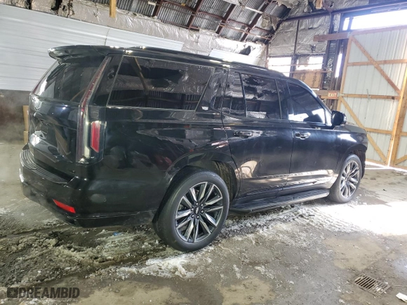 2021 Cadillac Escalade Sport Platinum with VIN 1GYS4GKL7MR338004, listed as a Copart auction lot 44308885 with 40,531 mi miles and Salvage Title. Bid and sale history available at carsss.com. Image 3.
