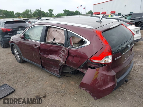 2012 Honda CR-V EX-L with VIN 5J6RM4H76CL051097, listed as a IAAI auction lot 41955201 with 123,846 mi miles. Bid and sale history available at carsss.com. Image 3.