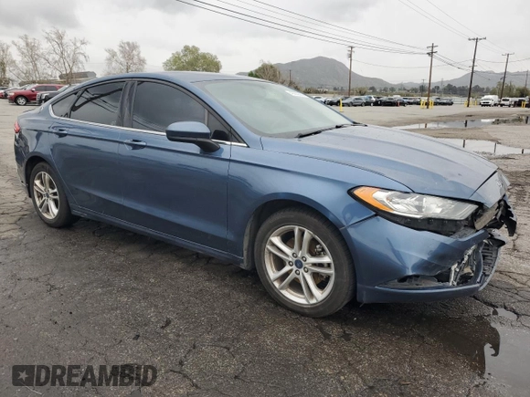 2018 Ford Fusion SE with VIN 3FA6P0HD9JR281283, listed as a Copart auction lot 49253585 with 99,777 mi miles and Salvage Title. Bid and sale history available at carsss.com. Image 4.