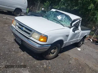 1996 Ford Ranger XL with VIN 1FTCR10AXTUA92751, listed as a IAAI auction lot 42634396 with 122,618 mi miles and . Bid and sale history available at DreamBid. Image 2.