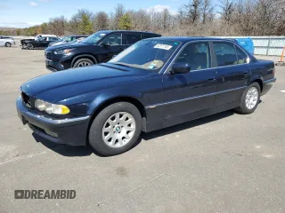 2001 BMW 7 Series 740iA with VIN WBAGG83441DN89374, listed as a Copart auction lot 52371745 with 0 mi miles and Salvage Title. Bid and sale history available at carsss.com. Image 1.