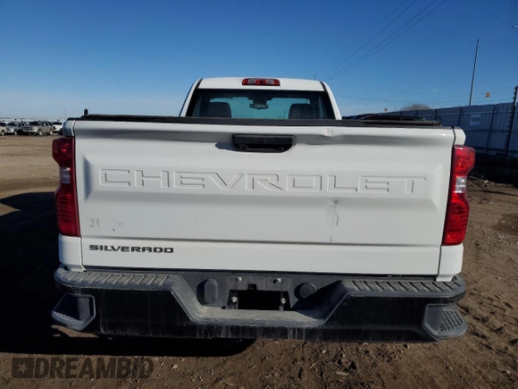 2022 Chevrolet Silverado 1500 Work Truck with VIN 3GCNAAEK7NG549636, listed as a Copart auction lot 75176904 with 33,239 mi miles and Salvage Title. Bid and sale history available at DreamBid. Image 6.
