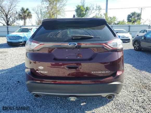 2017 Ford Edge Titanium with VIN 2FMPK3K85HBC59537, listed as a Copart auction lot 46363845 with 24,335 mi miles and Salvage Title. Bid and sale history available at carsss.com. Image 6.