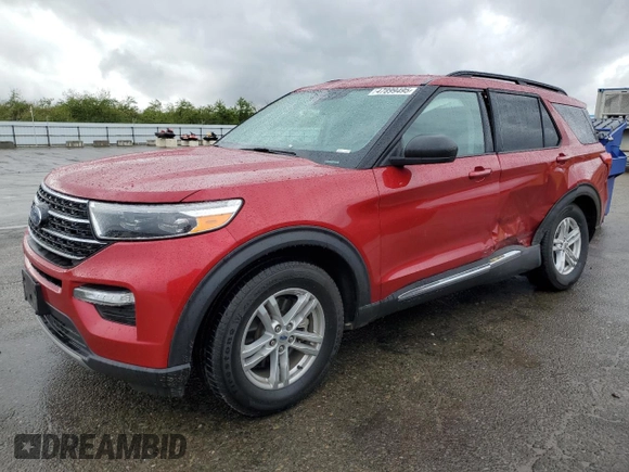 2020 Ford Explorer XLT with VIN 1FMSK7DH8LGC47284, listed as a Copart auction lot 47899495 with 52,016 mi miles and Salvage Title. Bid and sale history available at carsss.com. Image 1.