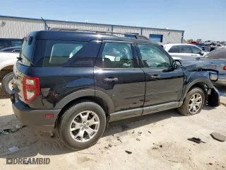 2021 Ford Bronco Sport with VIN 3FMCR9A60MRB19680, listed as a Copart auction lot 51309315 with 49,020 mi miles and Salvage Title. Bid and sale history available at carsss.com. Image 3.