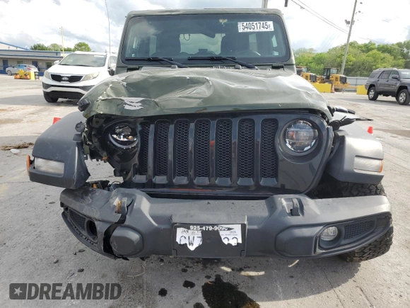 2021 Jeep Wrangler Unlimited Willys с VIN 1C4HJXDG9MW740262, выставлен на аукционе Copart как лот 54051745 с пробегом Не указан миль и Списание • Salvage title. История ставок и продаж доступна на DreamBid. Изображение 5.