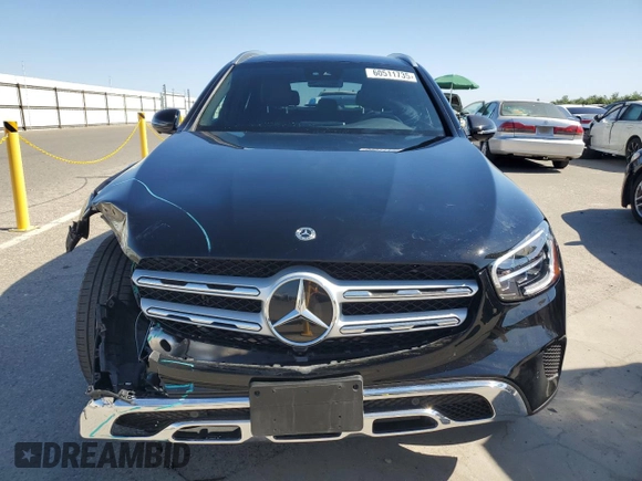 2022 Mercedes-Benz GLC 300 with VIN W1N0G8DB7NV399997, listed as a Copart auction lot 60511735 with 12,563 mi miles and Salvage title. Bid and sale history available at DreamBid. Image 5.