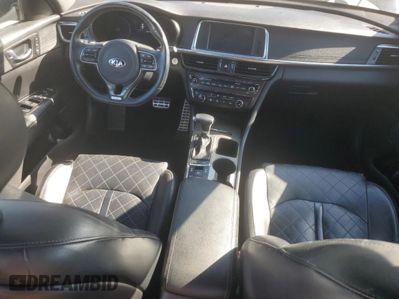 2016 Kia Optima SXL Turbo with VIN 5XXGV4L2XGG020446, listed as a Copart auction lot 58127025 with 66,019 mi miles and Salvage title. Bid and sale history available at DreamBid. Image 8.
