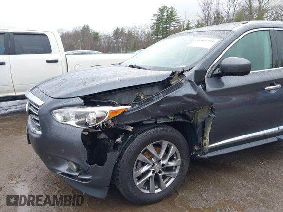 2014 Infiniti QX60 with VIN 5N1AL0MM8EC535569, listed as a IAAI auction lot 41961794 with 126,094 mi miles and . Bid and sale history available at DreamBid. Image 6.