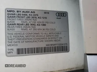 2018 Audi Q5 Premium Plus z VIN WA1BNAFY7J2241275, wystawiony jako Copart lot #60296885 z przebiegiem 47 345 mil mil oraz Szkoda całkowita • Salvage title. Historia ofert i sprzedaży dostępna na DreamBid. Obrazek 13.