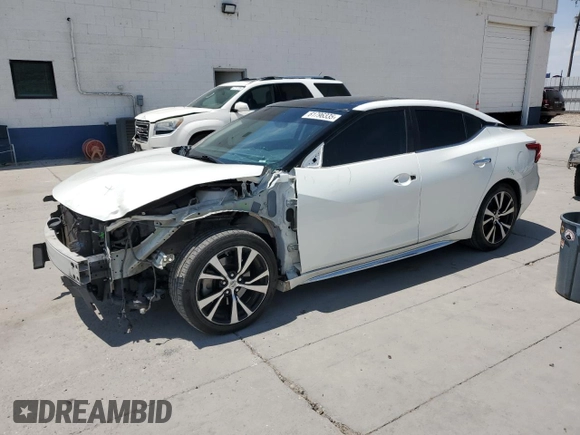 2018 Nissan Maxima SV with VIN 1N4AA6AP3JC397614, listed as a Copart auction lot 61796335 with 91,896 mi miles and Salvage title. Bid and sale history available at DreamBid. Image 1.