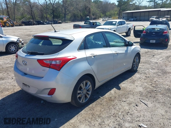 2014 Hyundai Elantra GT with VIN KMHD35LH1EU174324, listed as a IAAI auction lot 41850746 with 160,853 mi miles. Bid and sale history available at carsss.com. Image 4.