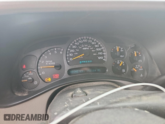 2005 GMC Sierra 2500HD SLE z VIN 1GTHK23U35F816096, wystawiony jako Copart lot #60911045 z przebiegiem 155 164 mil mil oraz Czysty tytuł • Clean title. Historia ofert i sprzedaży dostępna na DreamBid. Obrazek 9.