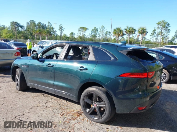 2018 Jaguar F-Pace with VIN SADCL2FN4JA260498, listed as a IAAI auction lot 41130261 with 128,313 mi miles and . Bid and sale history available at DreamBid. Image 3.