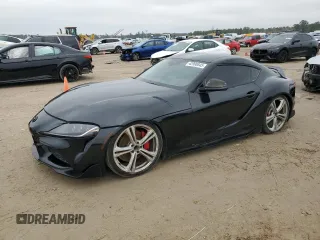 2020 Toyota GR Supra 3.0 with VIN WZ1DB4C00LW026728, listed as a Copart auction lot 42990845 with 19,815 mi miles and Non Repairable. Bid and sale history available at carsss.com. Image 1.