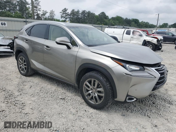 2015 Lexus NX 200t with VIN JTJYARBZ5F2003308, listed as a Copart auction lot 54201765 with 132,276 mi miles and Salvage title. Bid and sale history available at DreamBid. Image 4.