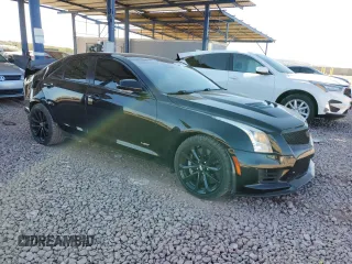 2016 Cadillac ATS-V with VIN 1G6AN5RY0G0100818, listed as a Copart auction lot 87074214 with 109,275 mi miles and Salvage Title. Bid and sale history available at carsss.com. Image 4.