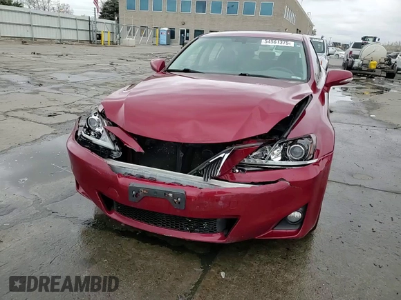 2012 Lexus IS 250 with VIN JTHCF5C21C5057870, listed as a Copart auction lot 54561375 with 102,727 mi miles and Salvage Title. Bid and sale history available at DreamBid. Image 13.