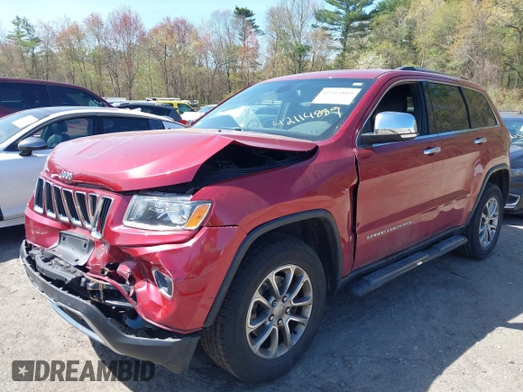 2014 Jeep Grand Cherokee Limited with VIN 1C4RJFBG7EC483316, listed as a IAAI auction lot 42114889 with 106,409 mi miles and . Bid and sale history available at DreamBid. Image 17.
