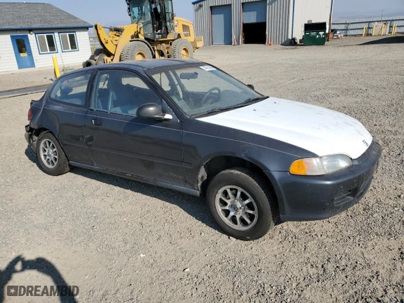 1993 Honda Civic CX with VIN 2HGEH2353PH505796, listed as a Copart auction lot 74761484 with 231,970 mi miles and Clean Title. Bid and sale history available at carsss.com. Image 4.
