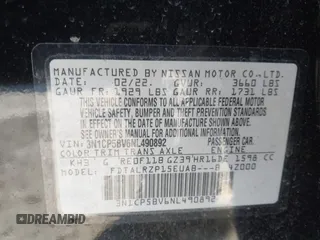 2022 Nissan Kicks S z VIN 3N1CP5BV6NL490892, wystawiony jako IAAI lot #41889420 z przebiegiem 61 608 mil mil oraz . Historia ofert i sprzedaży dostępna na DreamBid. Obrazek 9.