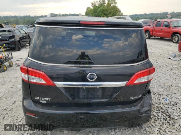 2015 Nissan Quest SV with VIN JN8AE2KP4F9126754, listed as a Copart auction lot 69391534 with 109,082 mi miles and Salvage Title. Bid and sale history available at carsss.com. Image 6.